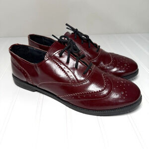 Topshop Burgundy shoes made in Italy, beautiful leather